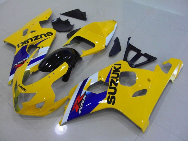 Amarelo Azul Carenagem Suzuki GSXR 750 K4 2004-2005 Amarelo Azul Carenagem Suzuki GSXR 750 K4 2004-2005