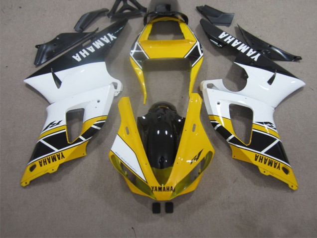 Amarelo Branco Preto Carenagem Yamaha R1 2000-2001 Amarelo Branco Preto Carenagem Yamaha R1 2000-2001