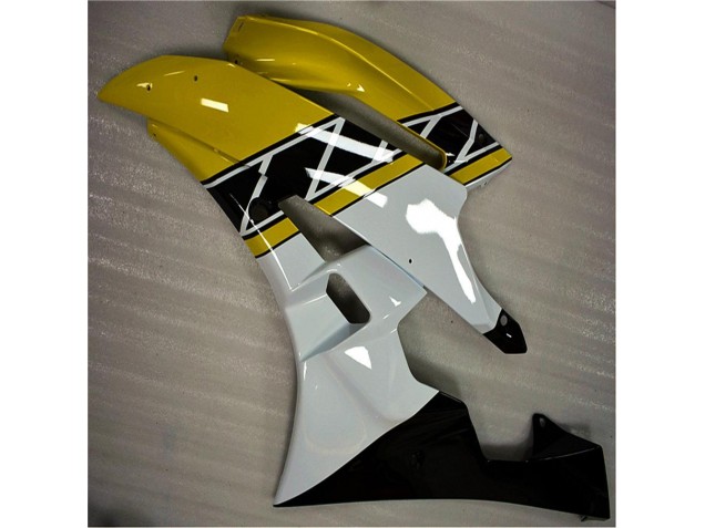 Amarelo Branco Preto Plástico Yamaha R6 2006-2007 Amarelo Branco Preto Plástico Yamaha R6 2006-2007
