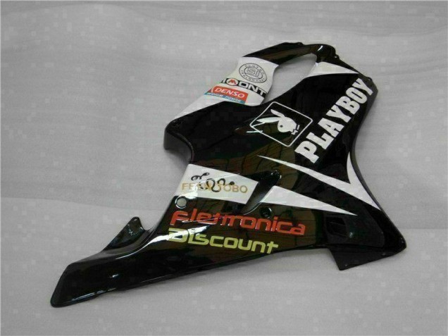 Amarelo Prata Preto Playboy Carenagem Honda CBR 600 F4i 2001-2003