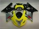 Amarelo Preto Abs Carenagem Suzuki GSXR 600 / 750 K4 2004-2005 Amarelo Preto Abs Carenagem Suzuki GSXR 600 / 750 K4 2004-2005