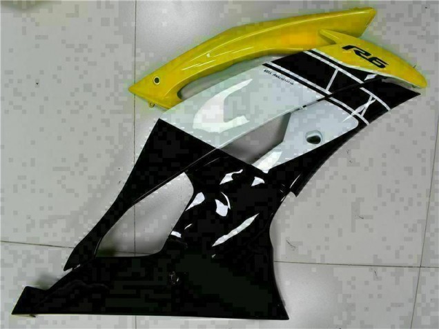 Amarelo Preto Abs Plástico Yamaha R6 2008-2016 Amarelo Preto Abs Plástico Yamaha R6 2008-2016