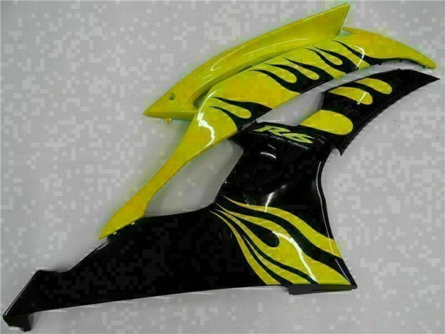 Amarelo Preto Abs Plásticos Yamaha R6 2008-2016 Amarelo Preto Abs Plásticos Yamaha R6 2008-2016