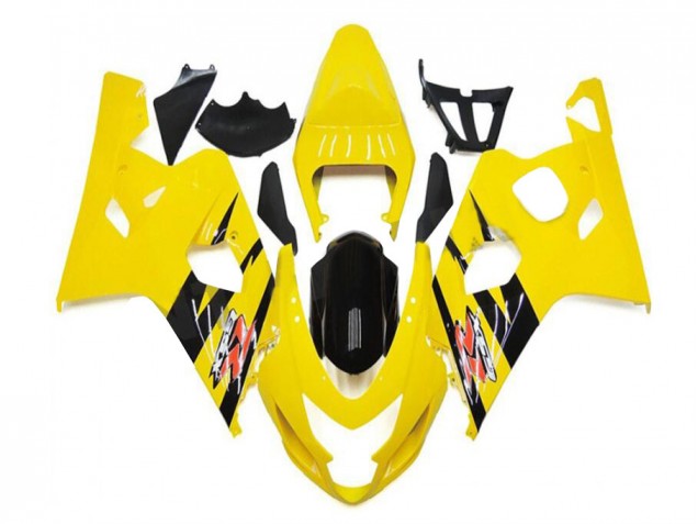 Amarelo Preto Carenagem & Plástico Suzuki GSXR 600 / 750 K4 2004-2005 Amarelo Preto Carenagem & Plástico Suzuki GSXR 600 / 750 K4 2004-2005