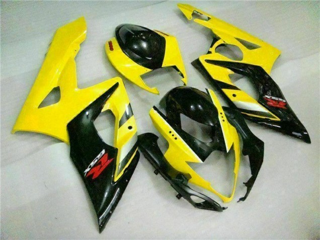Amarelo Preto Carroçaria Suzuki GSXR 1000 K5 2005-2006 Amarelo Preto Carroçaria Suzuki GSXR 1000 K5 2005-2006