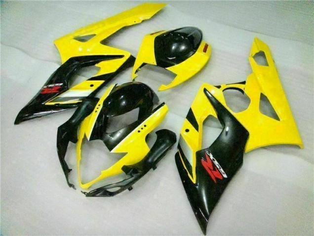 Amarelo Preto Carroçaria Suzuki GSXR 1000 K5 2005-2006 Amarelo Preto Carroçaria Suzuki GSXR 1000 K5 2005-2006