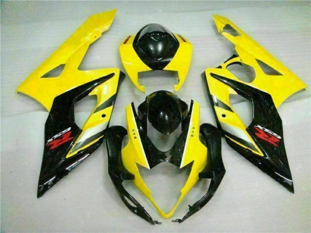 Amarelo Preto Carroçaria Suzuki GSXR 1000 K5 2005-2006 Amarelo Preto Carroçaria Suzuki GSXR 1000 K5 2005-2006