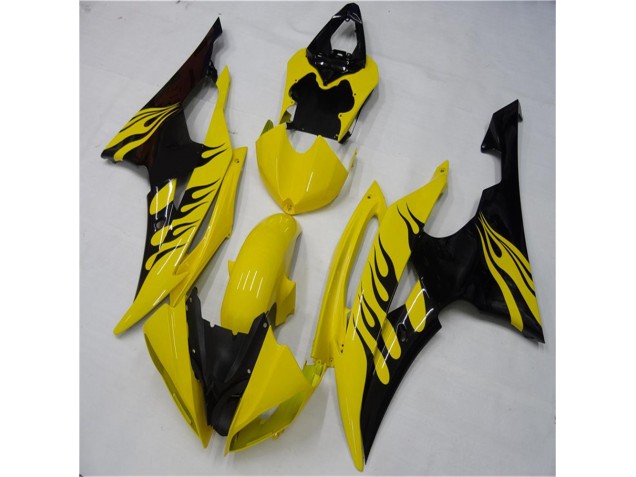 Amarelo Preto Carroçaria Yamaha R6 2008-2016 Amarelo Preto Carroçaria Yamaha R6 2008-2016
