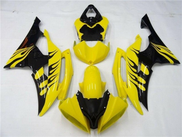 Amarelo Preto Carroçaria Yamaha R6 2008-2016 Amarelo Preto Carroçaria Yamaha R6 2008-2016