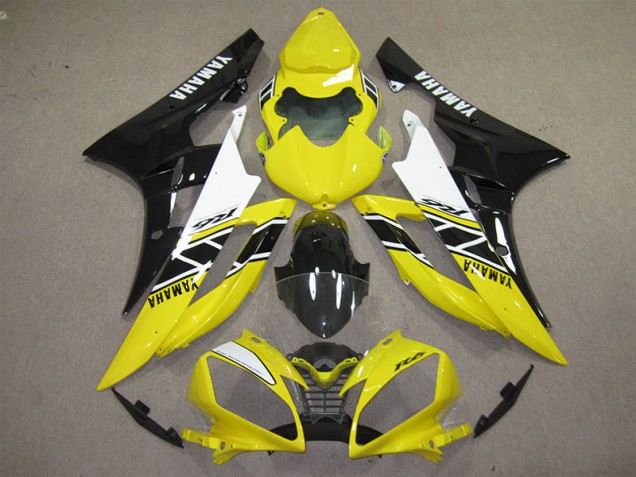 Amarelo Preto Decalque Carenagem Yamaha R6 2006-2007 Amarelo Preto Decalque Carenagem Yamaha R6 2006-2007