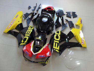 Amarelo Preto Geico Carenagem Honda CBR 600RR 2013-2021