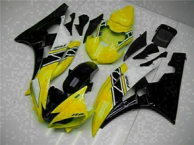 Amarelo Preto Kit Carenagem Yamaha R6 2006-2007 Amarelo Preto Kit Carenagem Yamaha R6 2006-2007