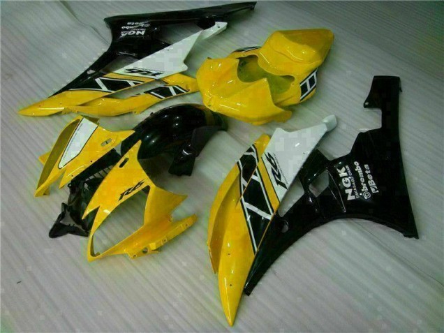Amarelo Preto Kit Completo Carenagem Yamaha R6 2006-2007