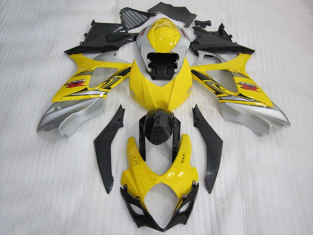 Amarelo Preto Kits Carenagem Suzuki GSXR 1000 K7 2007-2008 Amarelo Preto Kits Carenagem Suzuki GSXR 1000 K7 2007-2008