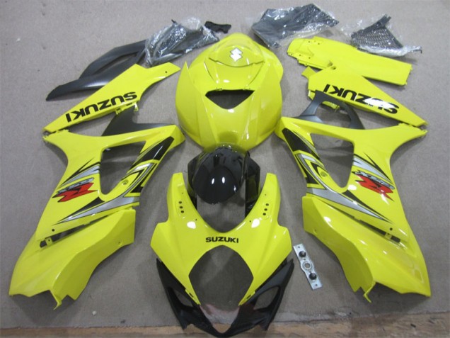 Amarelo Preto Kits Completo Carenagem Suzuki GSXR 1000 K7 2007-2008 Amarelo Preto Kits Completo Carenagem Suzuki GSXR 1000 K7 2007-2008
