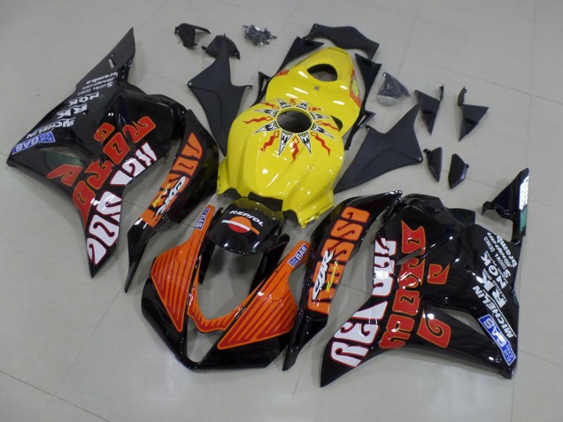 Amarelo Rossi Corrida Carenagem Honda CBR 600RR 2013-2021