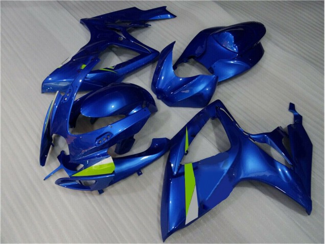 Azul Abs Plástico Suzuki GSXR 600 / 750 K6 2006-2007 Azul Abs Plástico Suzuki GSXR 600 / 750 K6 2006-2007