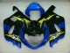 Azul Abs Plásticos Suzuki GSXR 600 / 750 K1 K2 K3 2001-2003