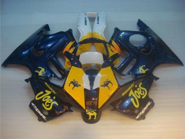 Azul Amarelo Joes Carenagem Honda CBR 600 F3 1995-1998