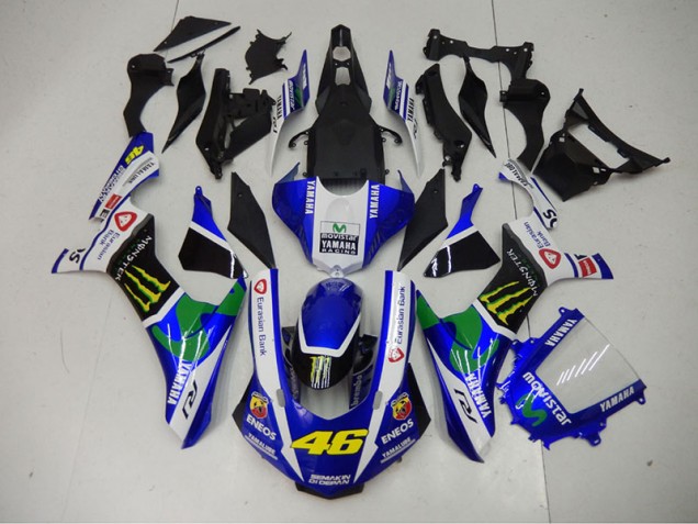 Azul Azul Branco ENEOS Movistar 46 Abs Plástico Yamaha R1 2015-2019 Azul Azul Branco ENEOS Movistar 46 Abs Plástico Yamaha R1 2015-2019