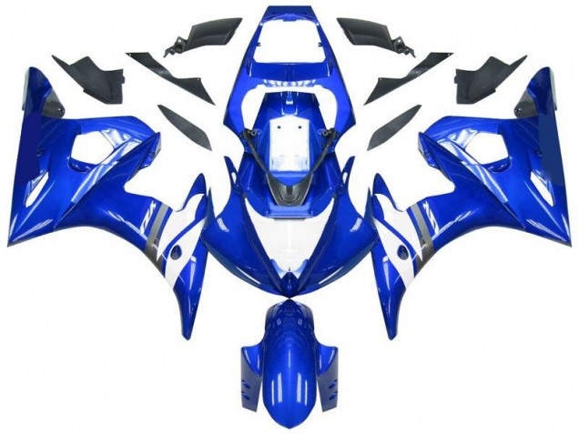 Azul Branco Abs Kit Carenagem & Plásticos Yamaha R6 2003-2005 Azul Branco Abs Kit Carenagem & Plásticos Yamaha R6 2003-2005