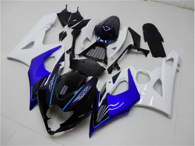 Azul Branco Abs Kits Carenagem Suzuki GSXR 1000 K5 2005-2006 Azul Branco Abs Kits Carenagem Suzuki GSXR 1000 K5 2005-2006