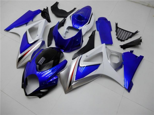 Azul Branco Abs Kits Carenagem Suzuki GSXR 1000 K7 2007-2008