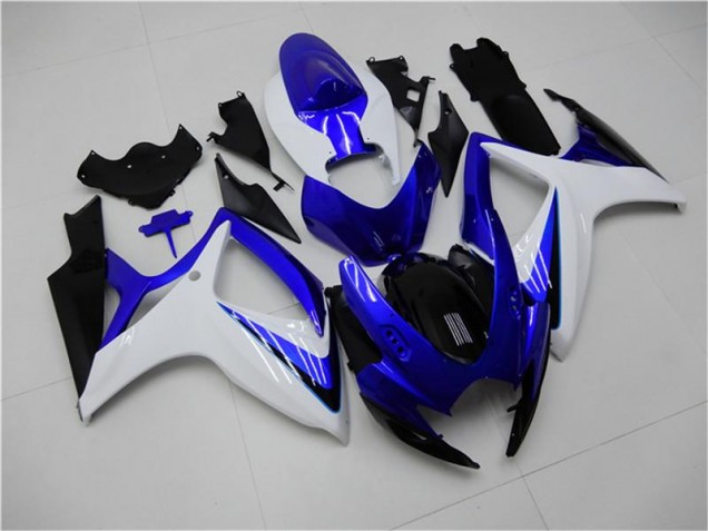 Azul Branco Abs Kits Carenagem Suzuki GSXR 600 / 750 K6 2006-2007 Azul Branco Abs Kits Carenagem Suzuki GSXR 600 / 750 K6 2006-2007