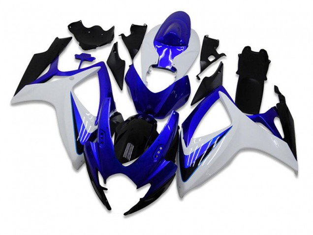 Azul Branco Abs Kits Carenagem Suzuki GSXR 600 / 750 K6 2006-2007 Azul Branco Abs Kits Carenagem Suzuki GSXR 600 / 750 K6 2006-2007