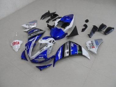Azul Branco Abs Kits Carenagem Yamaha R1 2012-2014