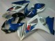 Azul Branco Abs Kits Completos Carenagem Suzuki GSXR 1000 K7 2007-2008 Azul Branco Abs Kits Completos Carenagem Suzuki GSXR 1000 K7 2007-2008