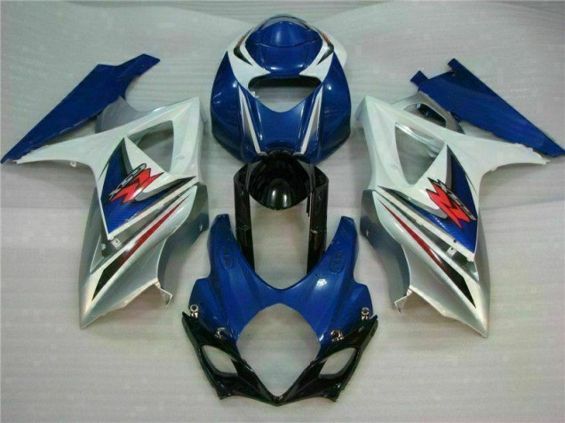 Azul Branco Abs Kits Completos Carenagem Suzuki GSXR 1000 K7 2007-2008 Azul Branco Abs Kits Completos Carenagem Suzuki GSXR 1000 K7 2007-2008