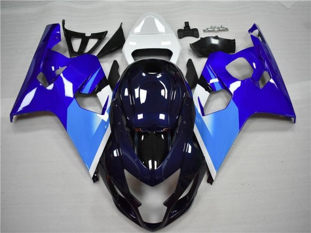 Azul Branco Abs Kits Completos Carenagem Suzuki GSXR 600 / 750 K4 2004-2005 Azul Branco Abs Kits Completos Carenagem Suzuki GSXR 600 / 750 K4 2004-2005