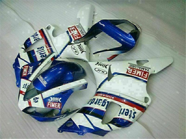 Azul Branco Abs Plástico Yamaha R1 2000-2001 Azul Branco Abs Plástico Yamaha R1 2000-2001