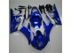 Azul Branco Abs Plástico Yamaha R6 2003-2005 Azul Branco Abs Plástico Yamaha R6 2003-2005