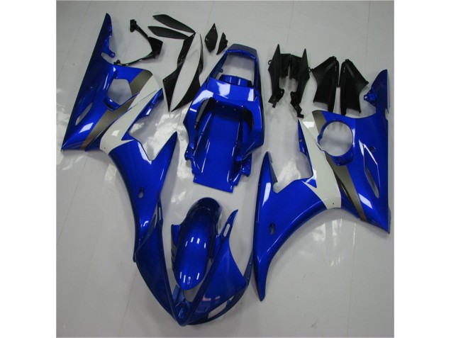 Azul Branco Abs Plástico Yamaha R6 2003-2005 Azul Branco Abs Plástico Yamaha R6 2003-2005