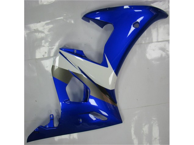 Azul Branco Abs Plástico Yamaha R6 2003-2005 Azul Branco Abs Plástico Yamaha R6 2003-2005