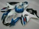 Azul Branco Abs Plásticos Suzuki GSXR 1000 K9 2009-2016 Azul Branco Abs Plásticos Suzuki GSXR 1000 K9 2009-2016