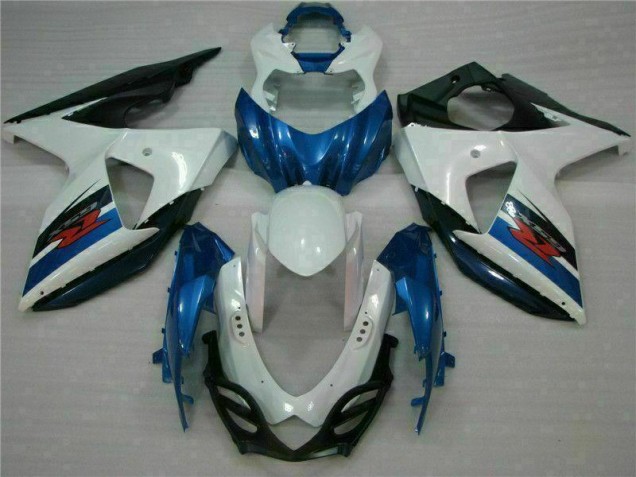 Azul Branco Abs Plásticos Suzuki GSXR 1000 K9 2009-2016 Azul Branco Abs Plásticos Suzuki GSXR 1000 K9 2009-2016