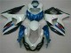 Azul Branco Abs Plásticos Suzuki GSXR 1000 K9 2009-2016 Azul Branco Abs Plásticos Suzuki GSXR 1000 K9 2009-2016