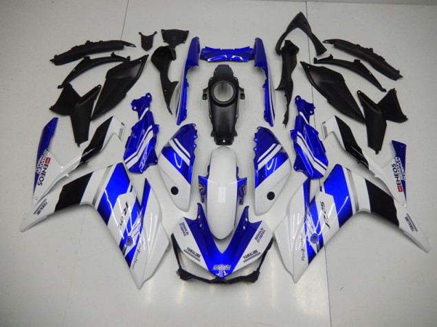 Azul Branco Azul Branco ENEOS Carenagem Yamaha R3 2015-2022 Azul Branco Azul Branco ENEOS Carenagem Yamaha R3 2015-2022