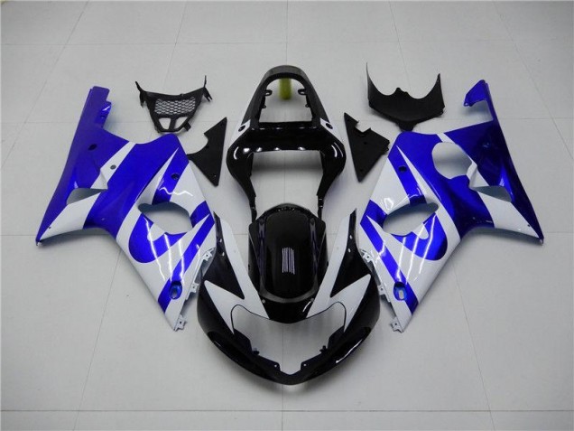 Azul Branco Carenagem Suzuki GSXR 1000 K3 2003-2004 Azul Branco Carenagem Suzuki GSXR 1000 K3 2003-2004