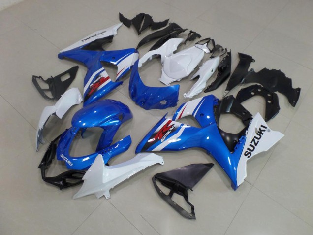 Azul Branco Carenagem Suzuki GSXR 1000 K9 2009-2016 Azul Branco Carenagem Suzuki GSXR 1000 K9 2009-2016