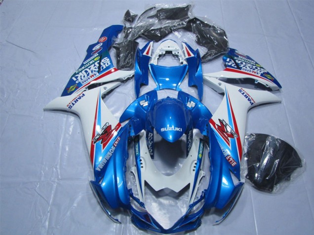 Azul Branco Carenagem Suzuki GSXR 600 K11 2011-2021 Azul Branco Carenagem Suzuki GSXR 600 K11 2011-2021
