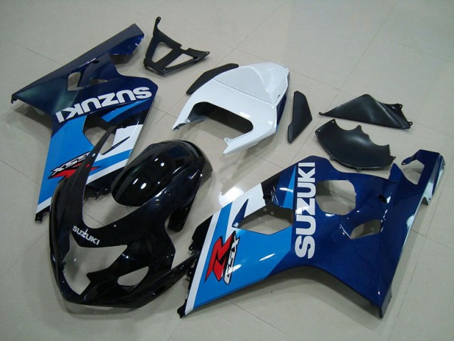 Azul Branco Carenagem Suzuki GSXR 750 K4 2004-2005 Azul Branco Carenagem Suzuki GSXR 750 K4 2004-2005