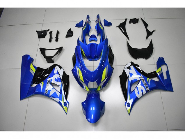 Azul Branco Decalque Carenagem Suzuki GSXR 1000 2017-2023 Azul Branco Decalque Carenagem Suzuki GSXR 1000 2017-2023
