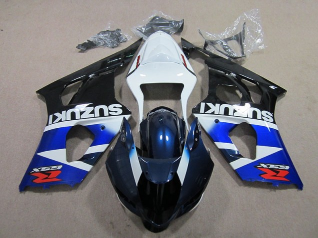 Azul Branco Decalque Kit Carenagem Suzuki GSXR 1000 K3 2003-2004 Azul Branco Decalque Kit Carenagem Suzuki GSXR 1000 K3 2003-2004