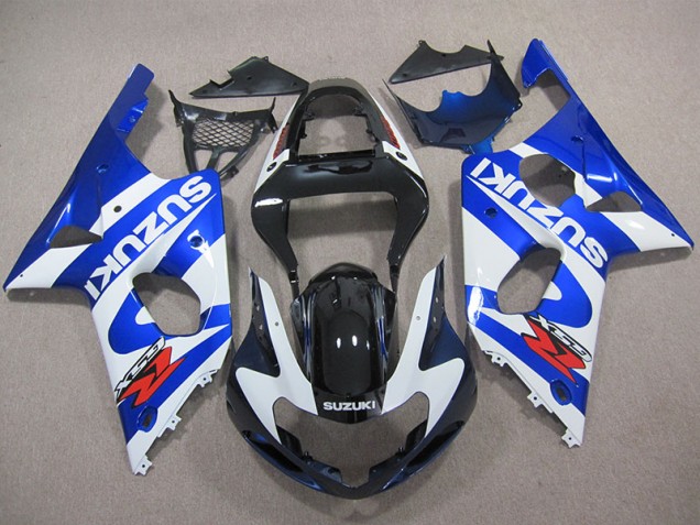 Azul Branco Decalque Kit Completo Carenagem Suzuki GSXR 1000 K1 2000-2002 Azul Branco Decalque Kit Completo Carenagem Suzuki GSXR 1000 K1 2000-2002