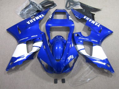 Azul Branco Injeção Kit Carenagem Yamaha R1 2002-2003