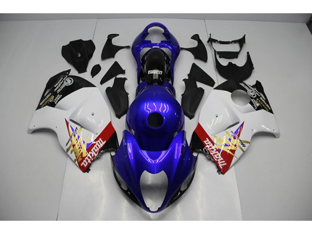 Azul Branco Kit Carenagem Suzuki GSXR 1300 Hayabusa 1996-2007
